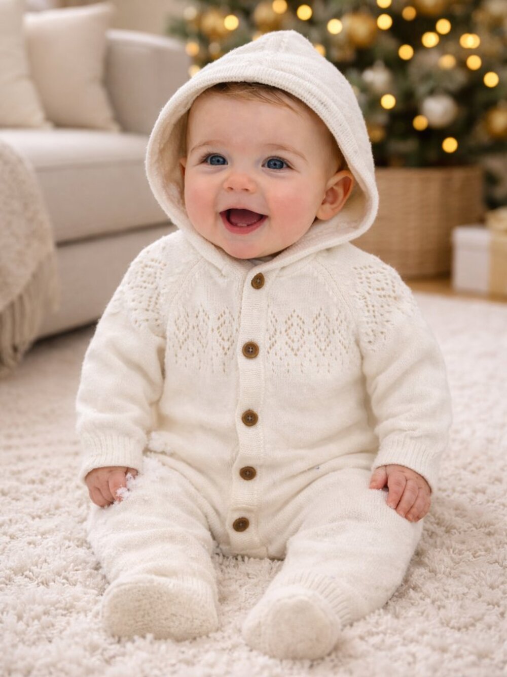 NWT Little Planet by Carter’s Organic Cotton Baby Boy Outfit 9M Knit Hooded